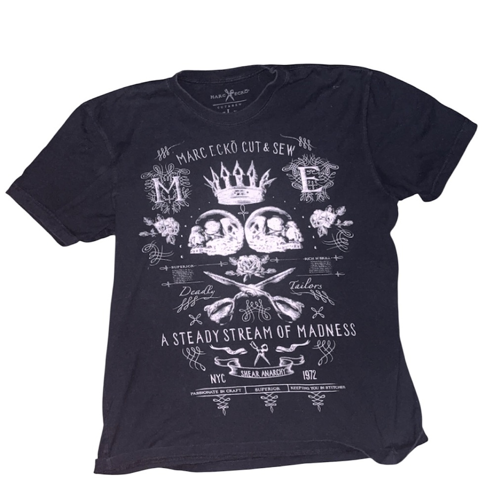 Marc Ecko Black Graphic T-Shirt for Men